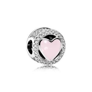Wonderful Love, Soft Pink Enamel & Clear 792034CZ